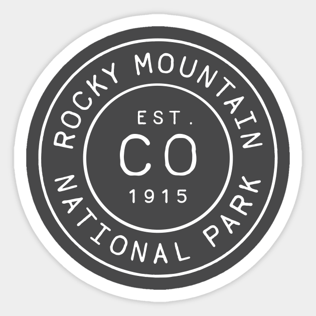 Rocky Mountain National Park Colorado Sticker by lorenklein